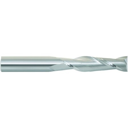 Morse Single End Mill, Center Cutting Long Length, Series 5954, 12 Cutter Dia, 4 Overall Length, 112 58296